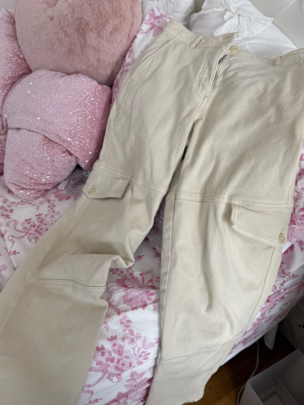 Wilfred Cream High-Waist Utility Pants